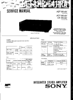 Sony TA-F311R - Service Manual